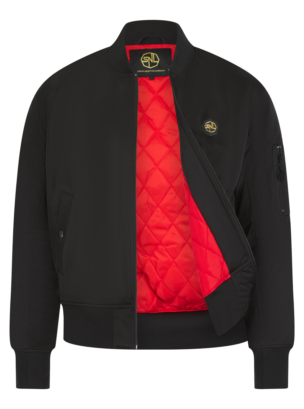 Simon Newton London Bomber Jacket Black